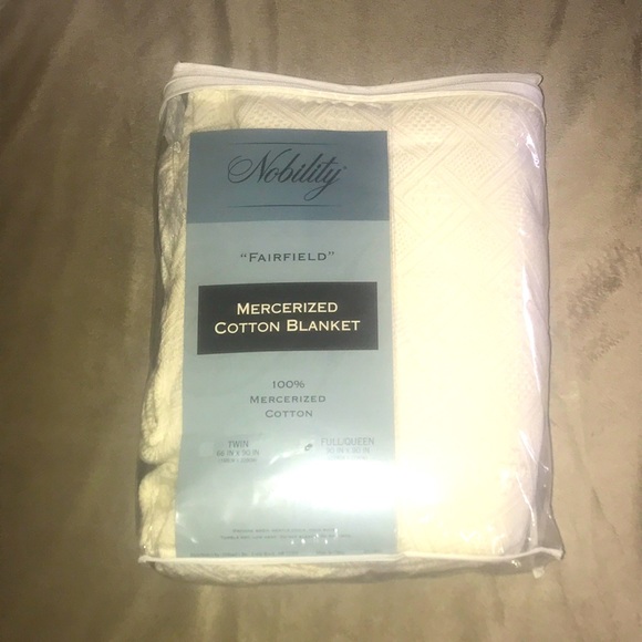 nobility Bedding Mercerized Cotton Blanketnew Fullqueen Poshmark